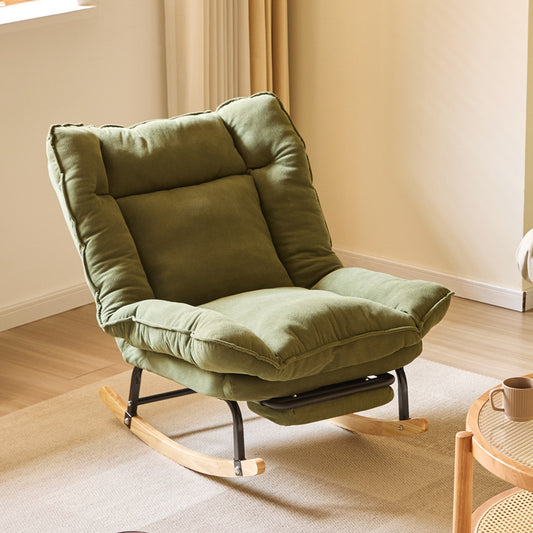 Home Single-Seater Thickened Comfortable Rocking Reclining Lazy Chair for Balcony & Relaxation